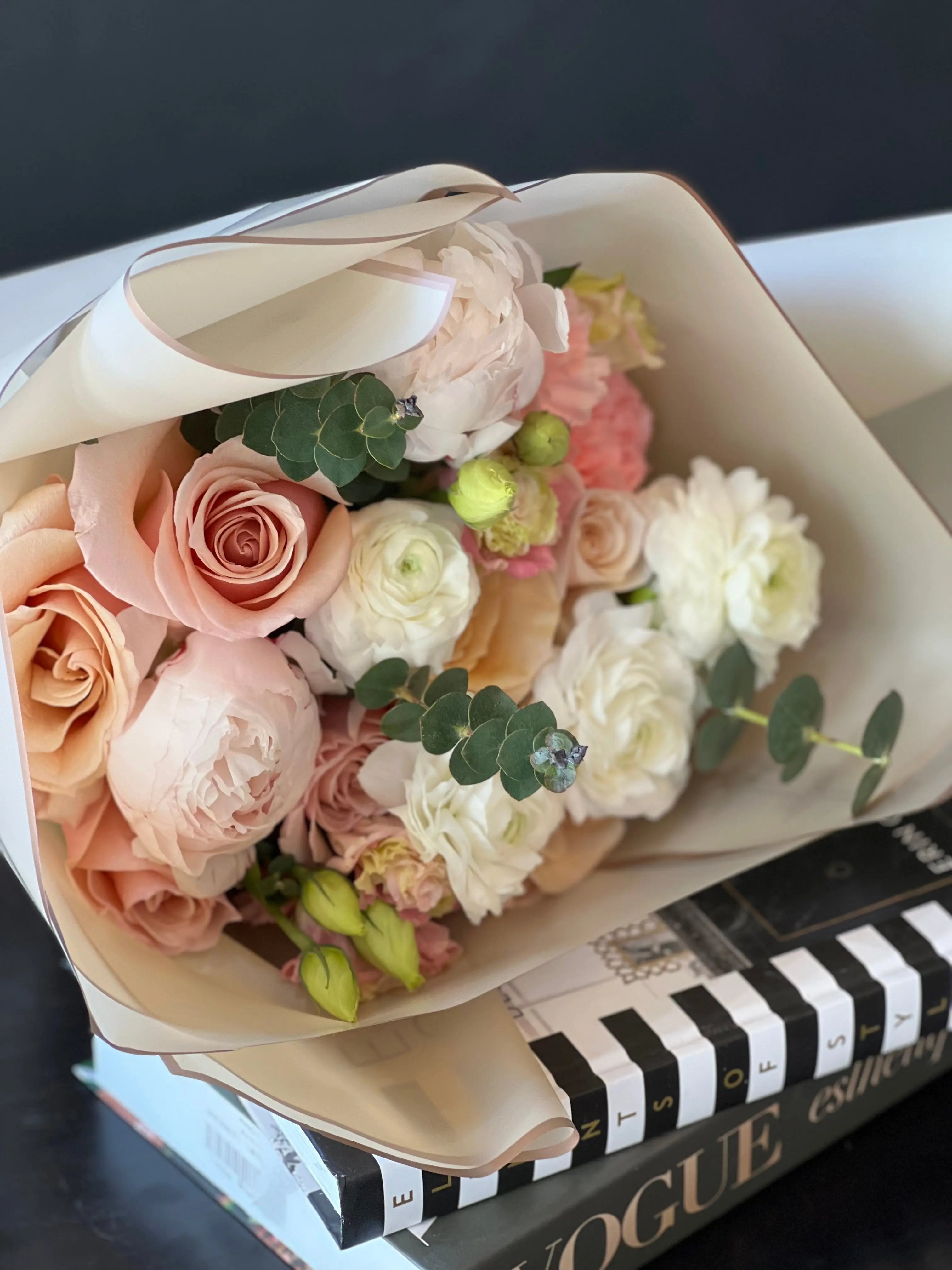 Peonies Love | Handcrafted European Bouquet buy online Luxury Flowers Miami