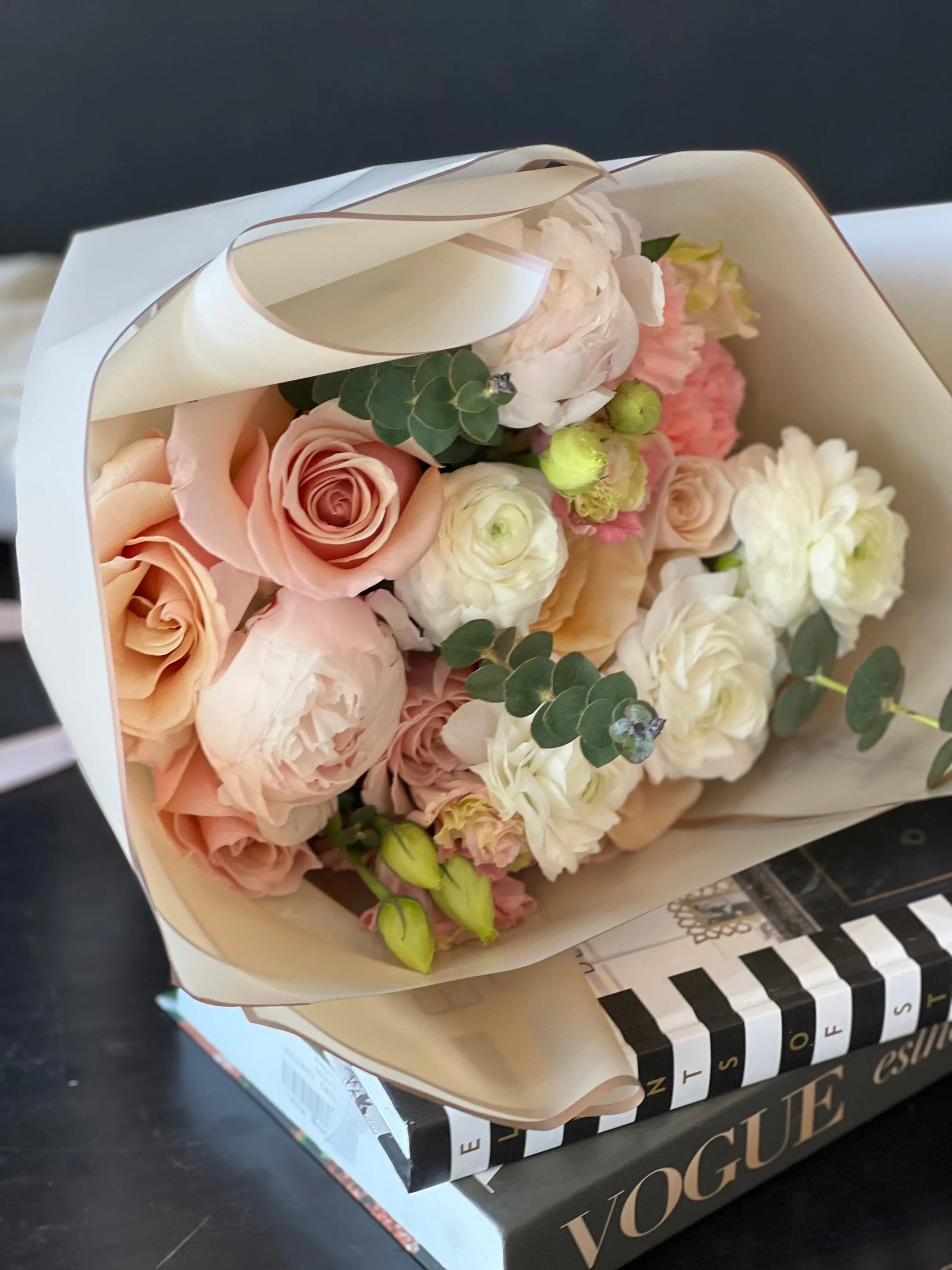 Peonies Love | Handcrafted European Bouquet buy online Luxury Flowers Miami