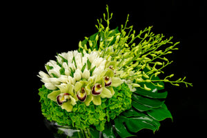 Luxury Green Floral Design | Green Cloud Arrangement buy online Luxury Flowers Miami