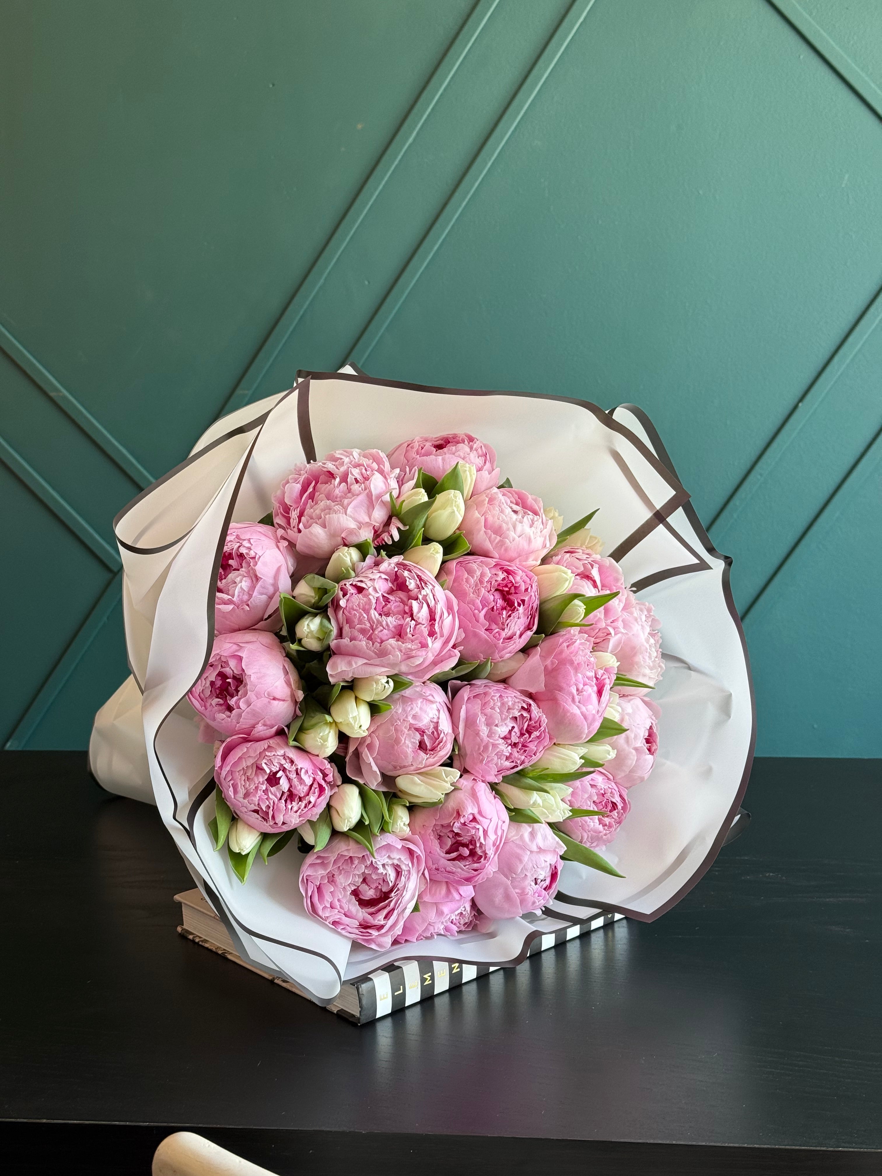 Peonies and Tulips Bouquet