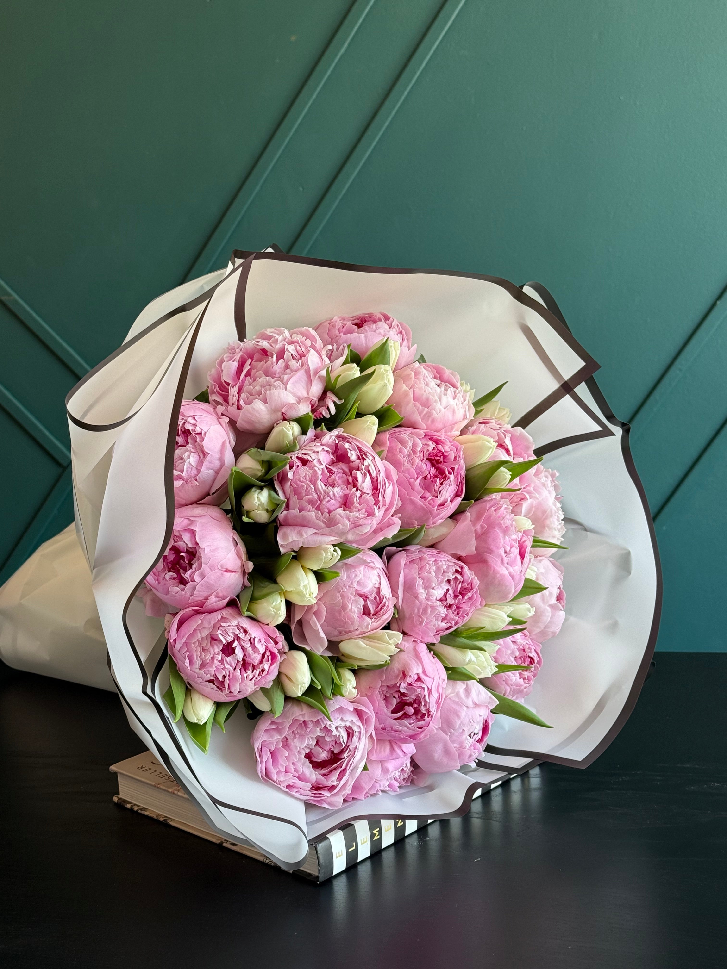 Peonies and Tulips Bouquet