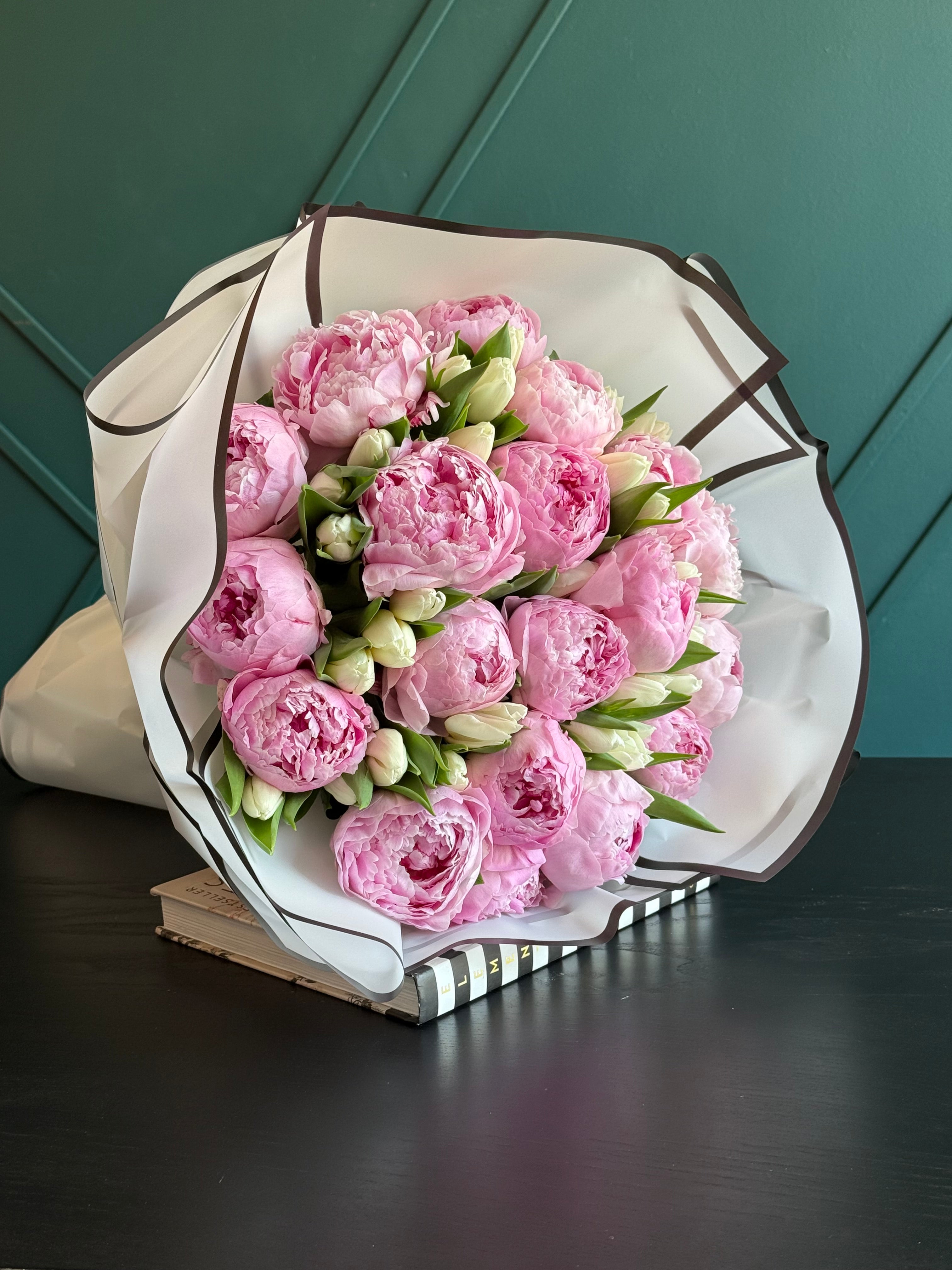 Peonies and Tulips Bouquet