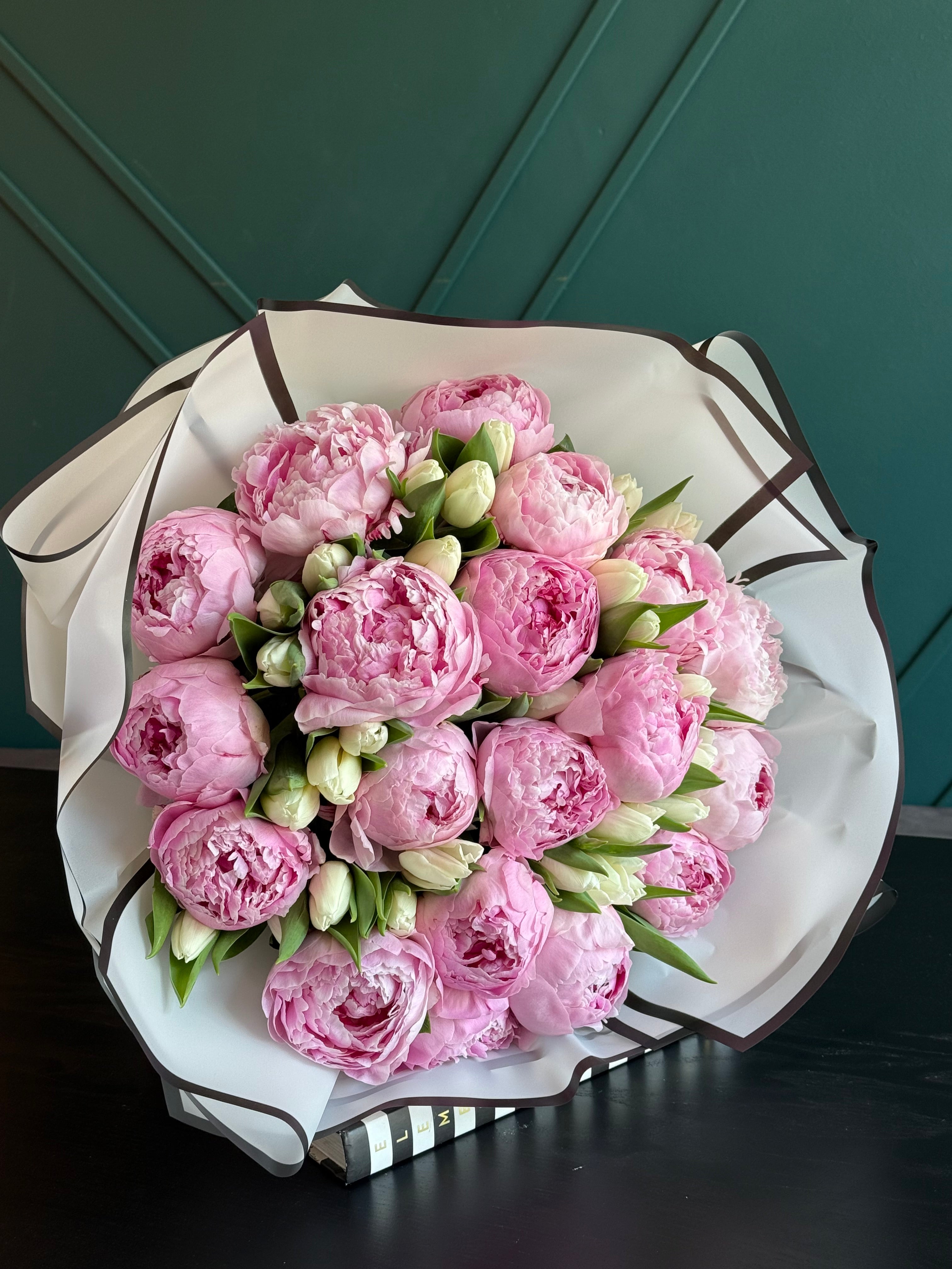 Peonies and Tulips Bouquet