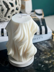 Fabric Effect Candle |  Handmade Soy Wax Art Candle buy online Luxury Flowers Miami