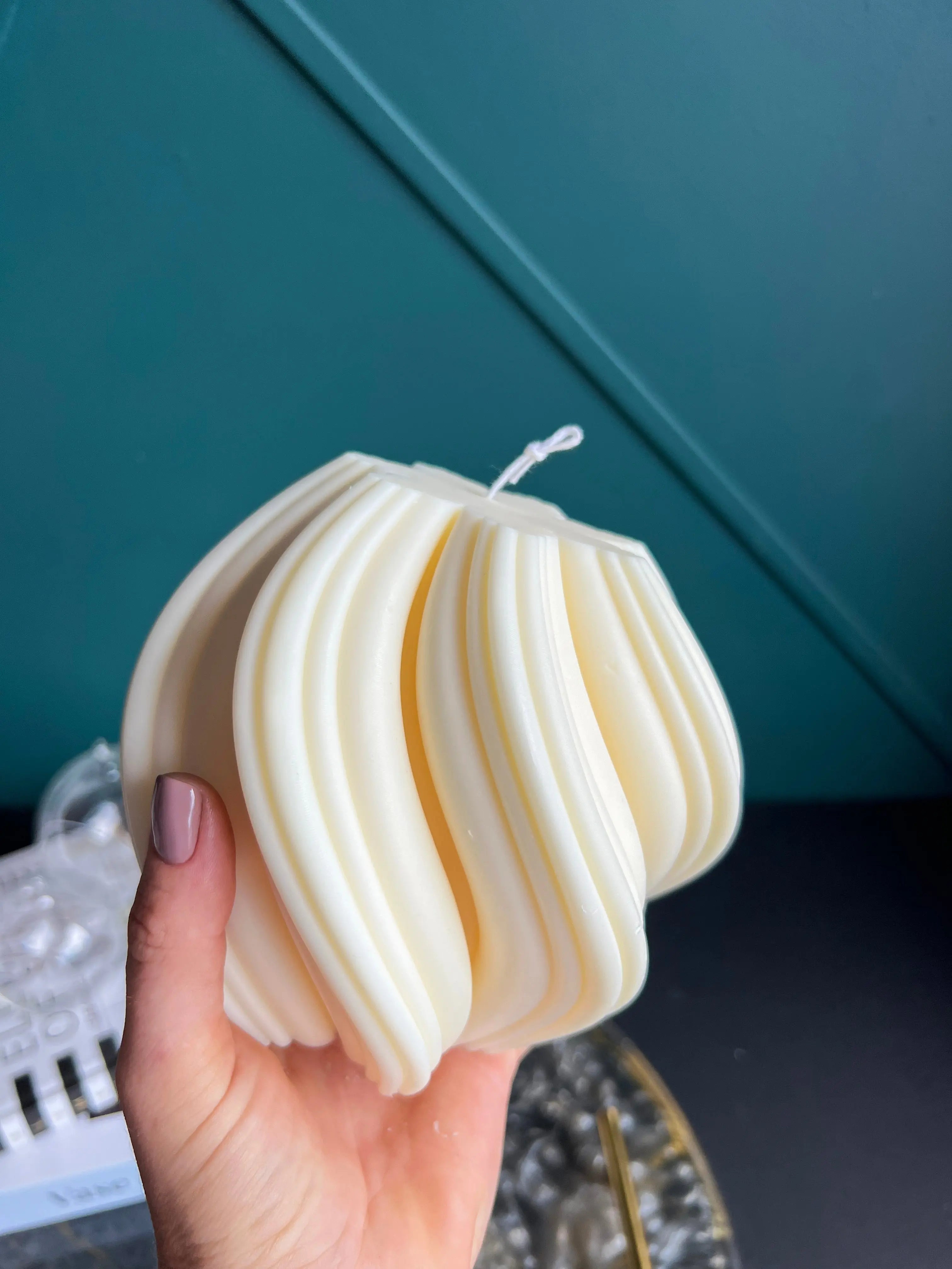 Whipped Cream Sculptural Candle buy online Luxury Flowers Miami
