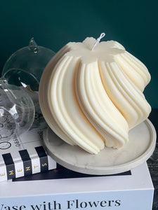 Whipped Cream Sculptural Candle buy online Luxury Flowers Miami
