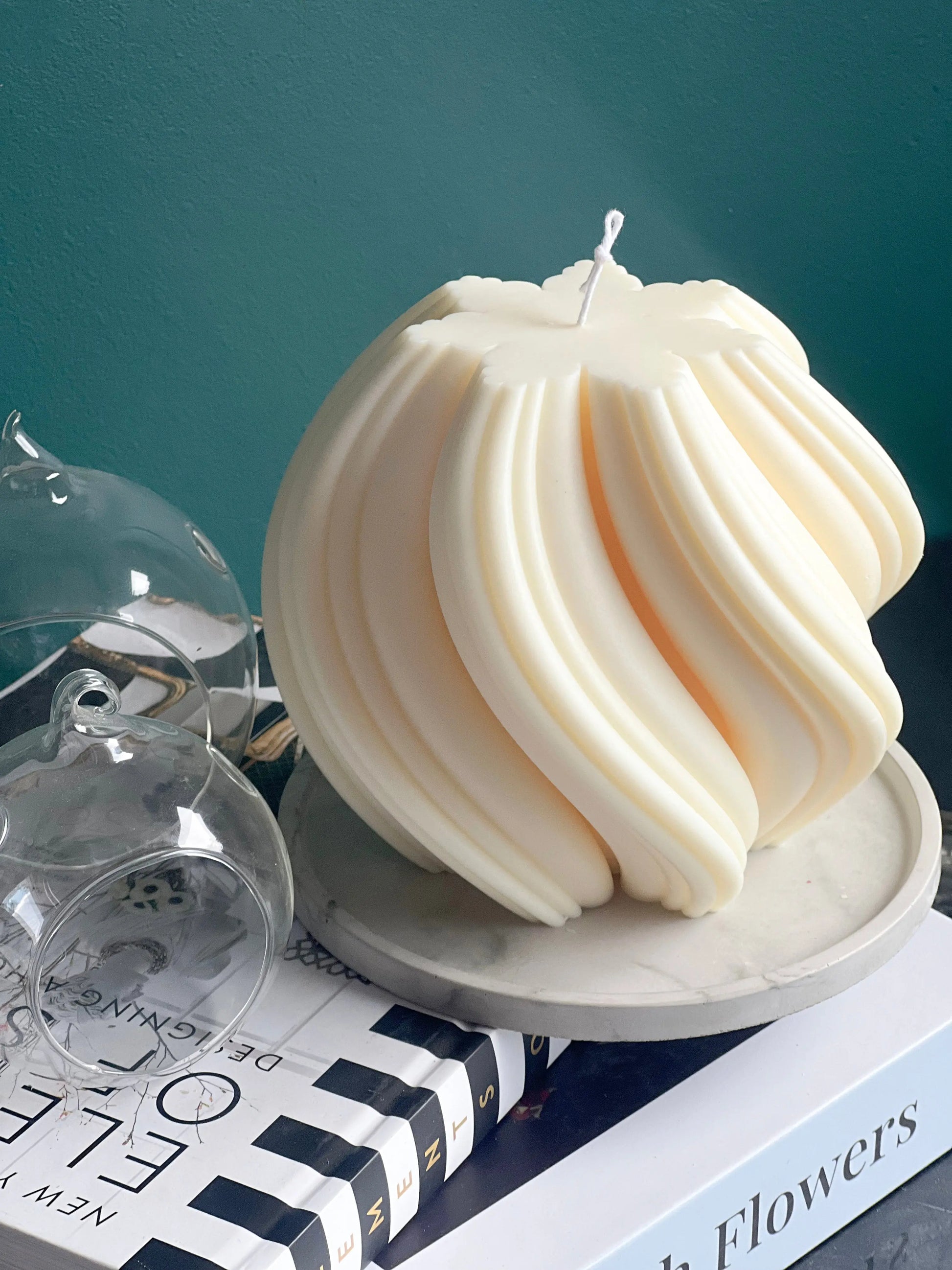 Whipped Cream Sculptural Candle buy online Luxury Flowers Miami