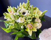 Ivory Garden white and green flower arrangement in Miami