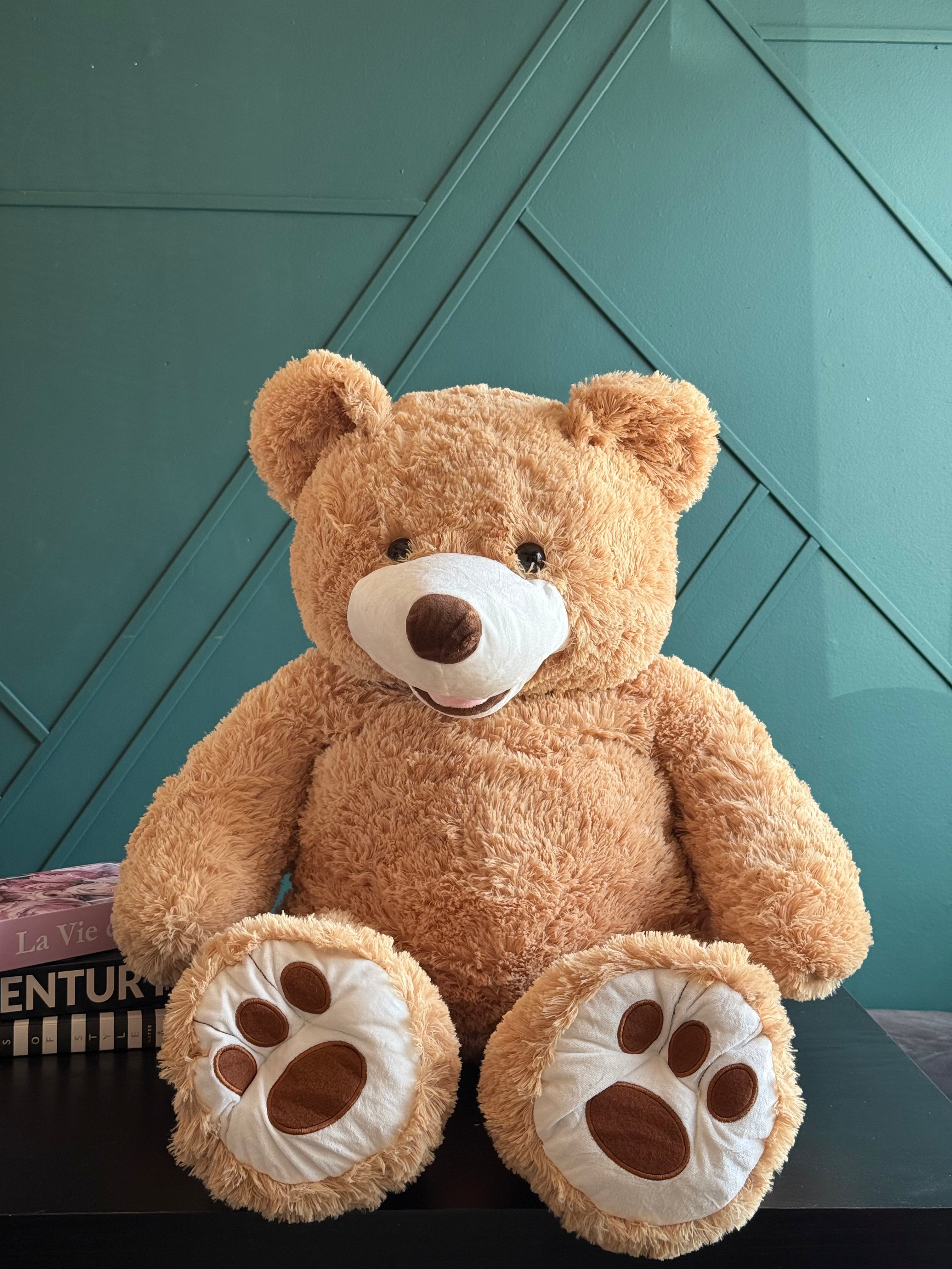 Large brown teddy bear gift available for delivery in Miami