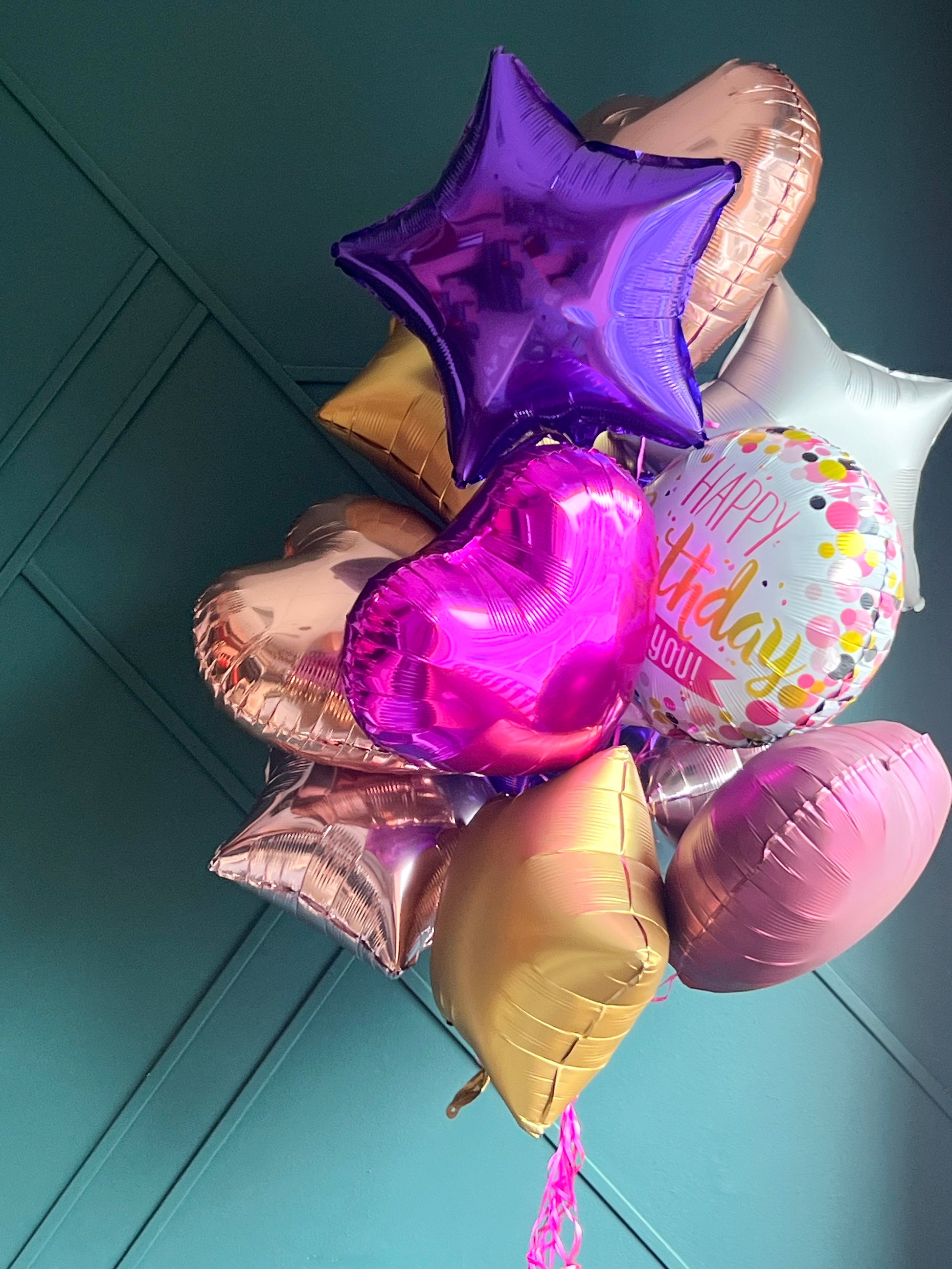 Luxury Flowers Miami assorted balloon bouquet for celebrations