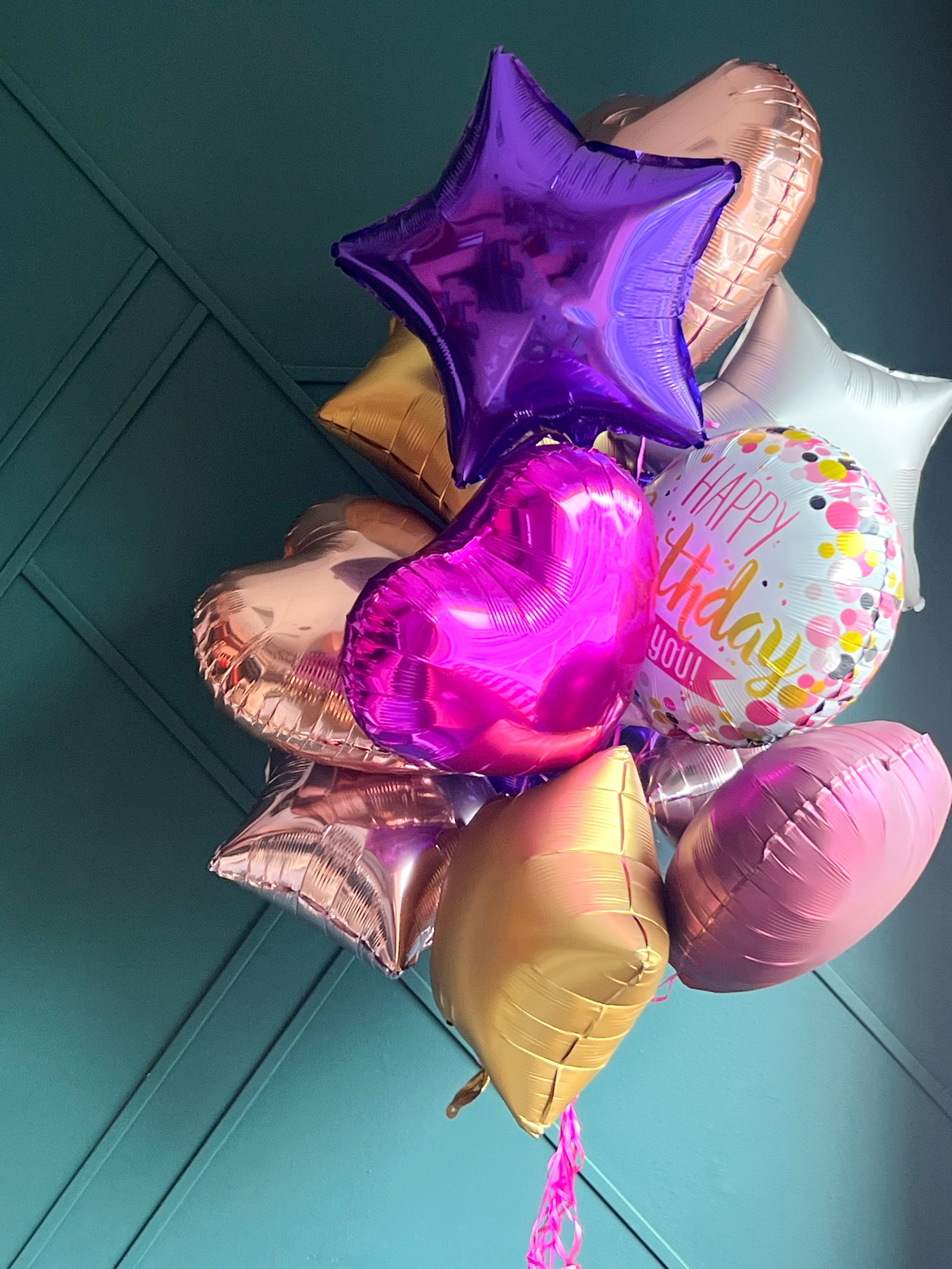 Luxury Flowers Miami assorted balloon bouquet for celebrations