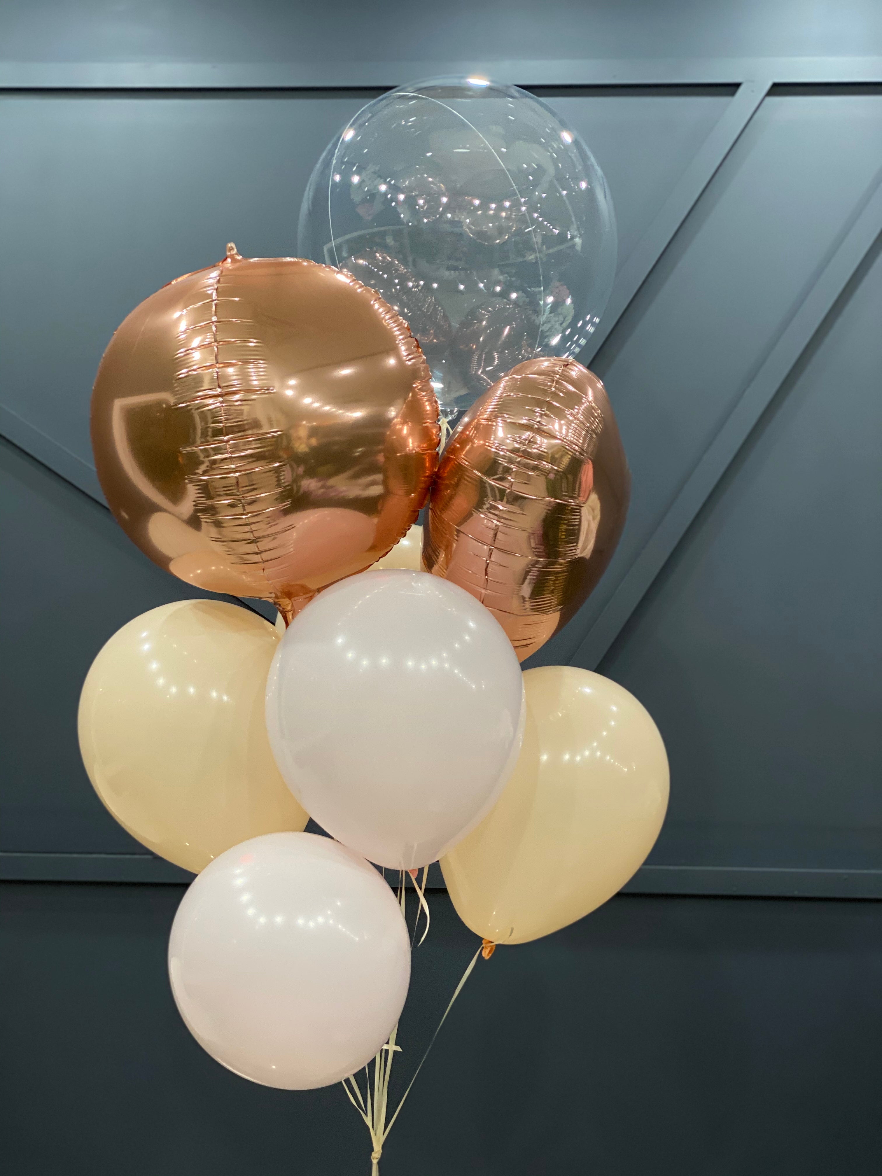 Luxury Flowers Miami foil and latex balloon arrangement for celebrations