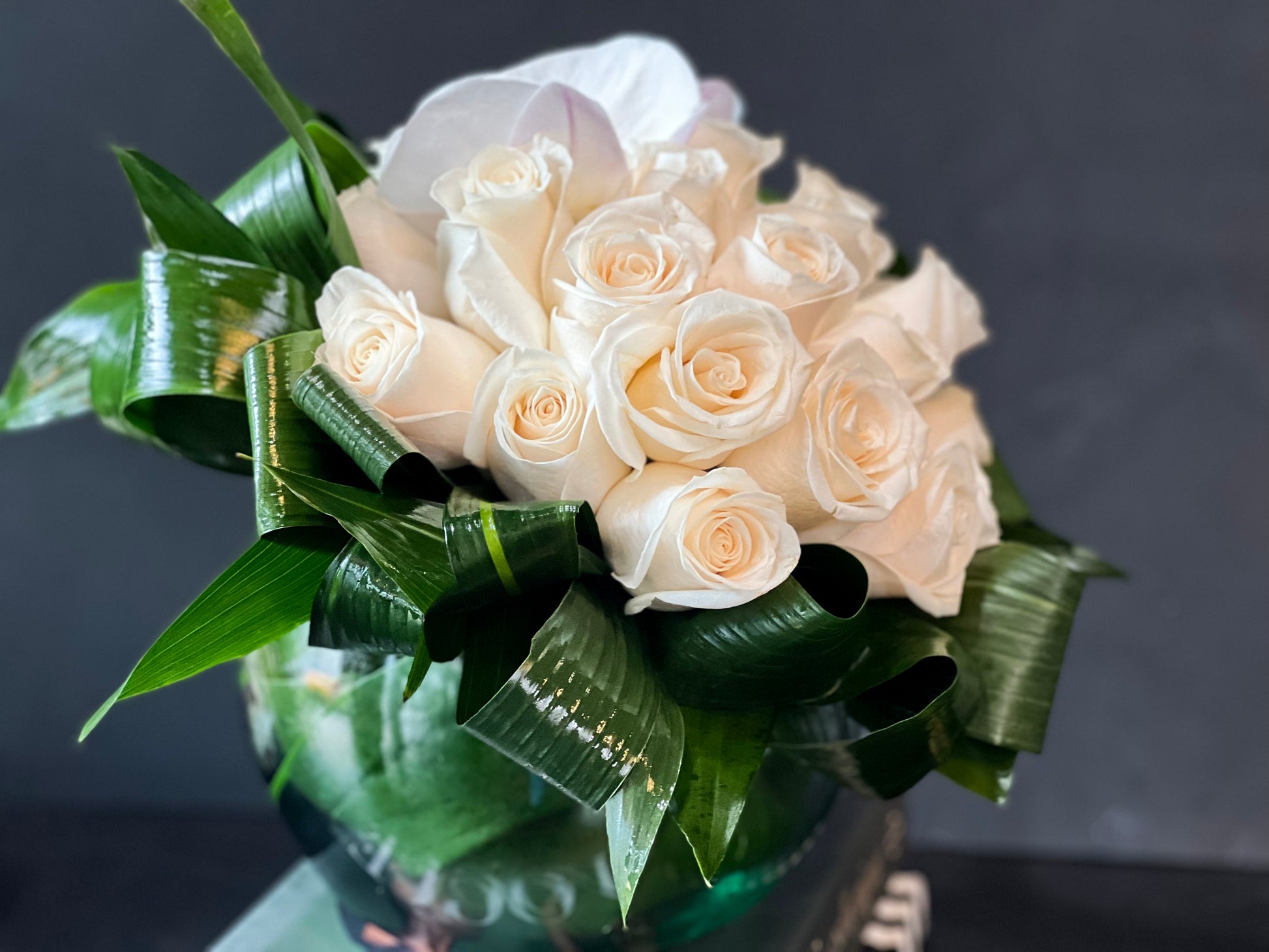 Luxury Flowers Miami white rose vase arrangement for special occasions