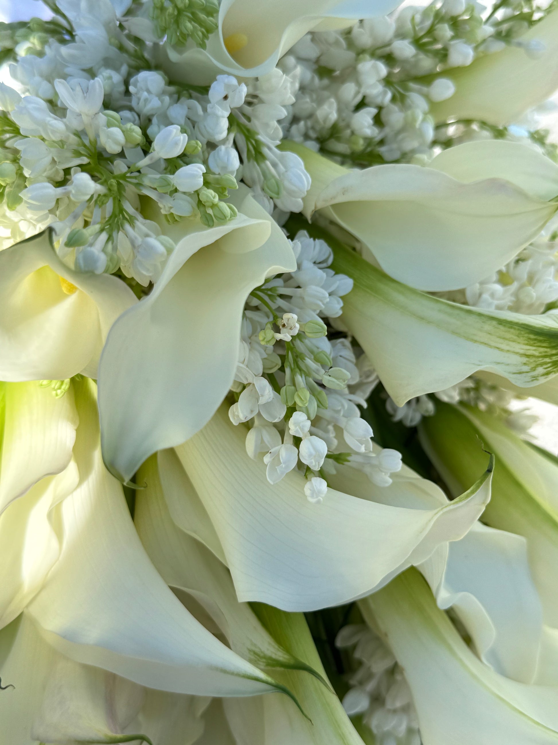 Luxury calla lily bridal bouquet Miami Beach