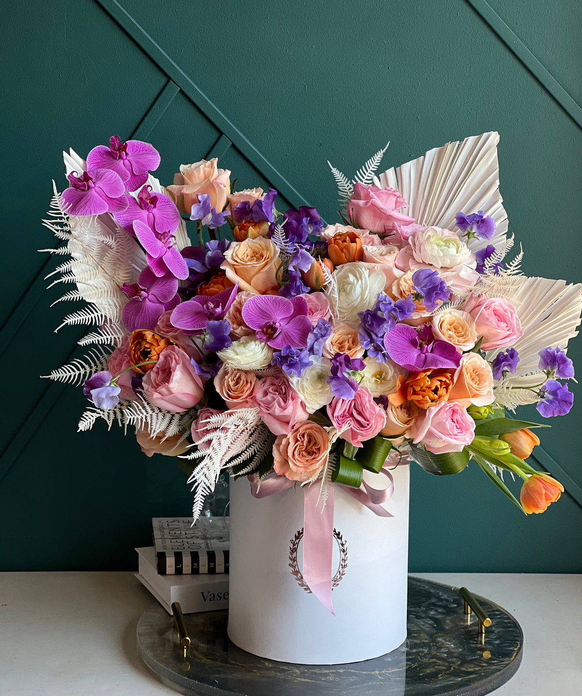 Luxury flowers with orchids roses and tulips Miami