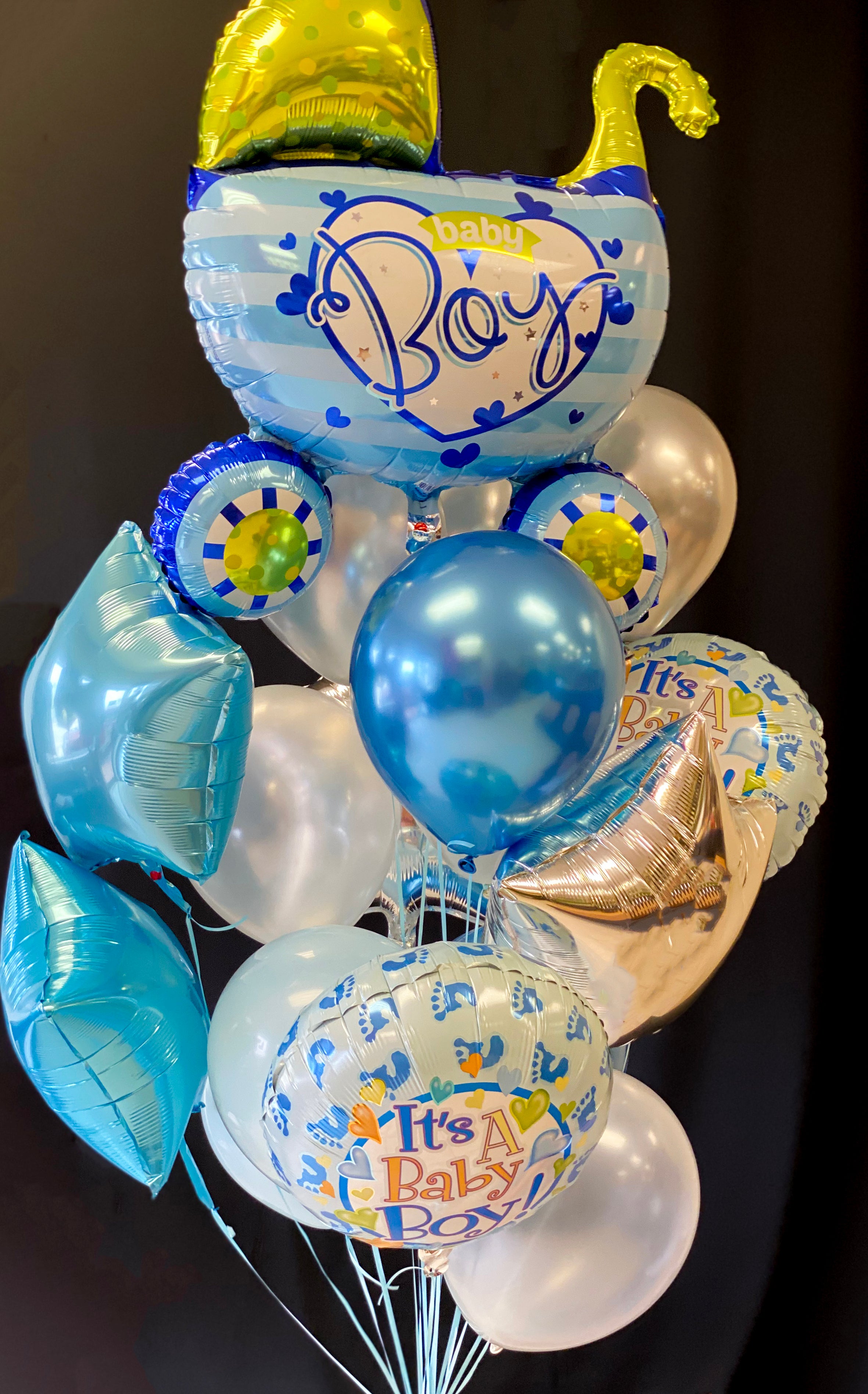 Luxury newborn balloon bouquet for Miami delivery