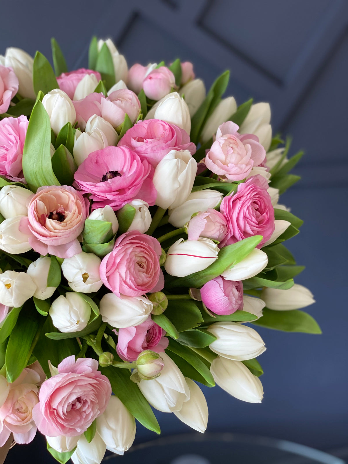 Luxury pink and white spring flowers by Luxury Flowers Miami