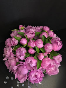 Luxury pink peony box arrangement in Miami