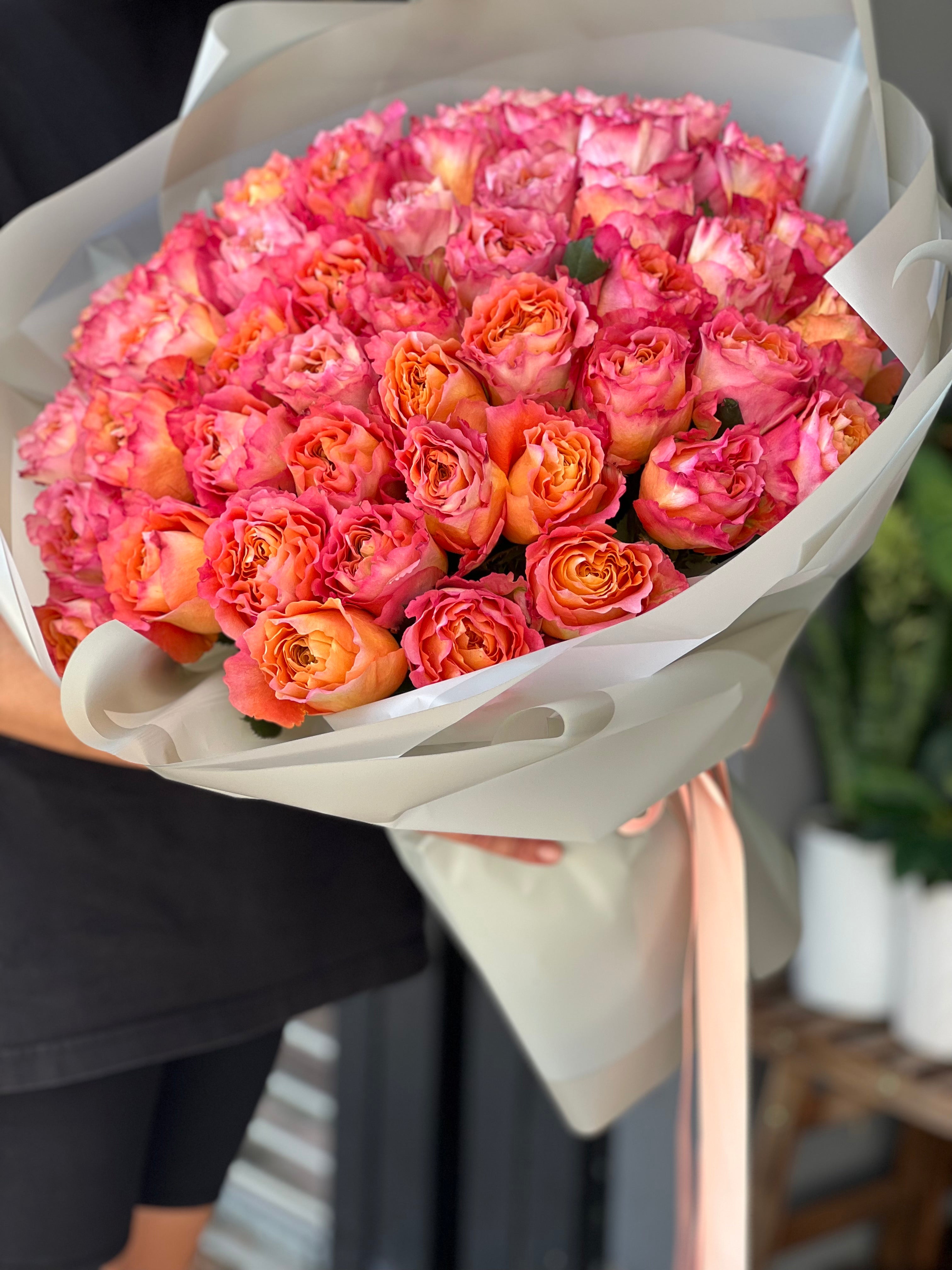 Miami Beach luxury florist garden rose bouquet