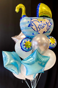 New baby latex and foil balloon bouquet by Luxury Flowers Miami