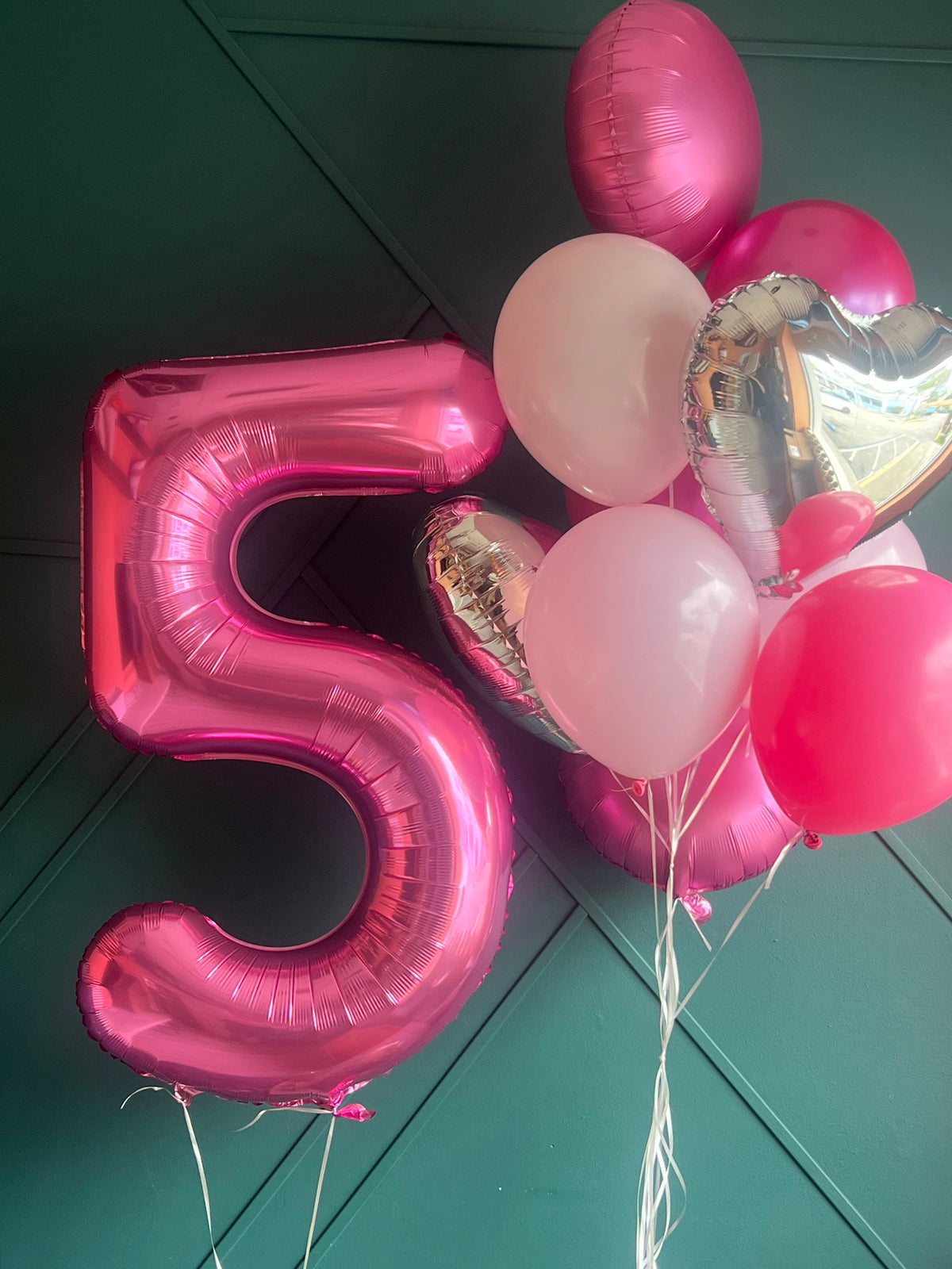 Personalized number balloon delivery in Miami Beach