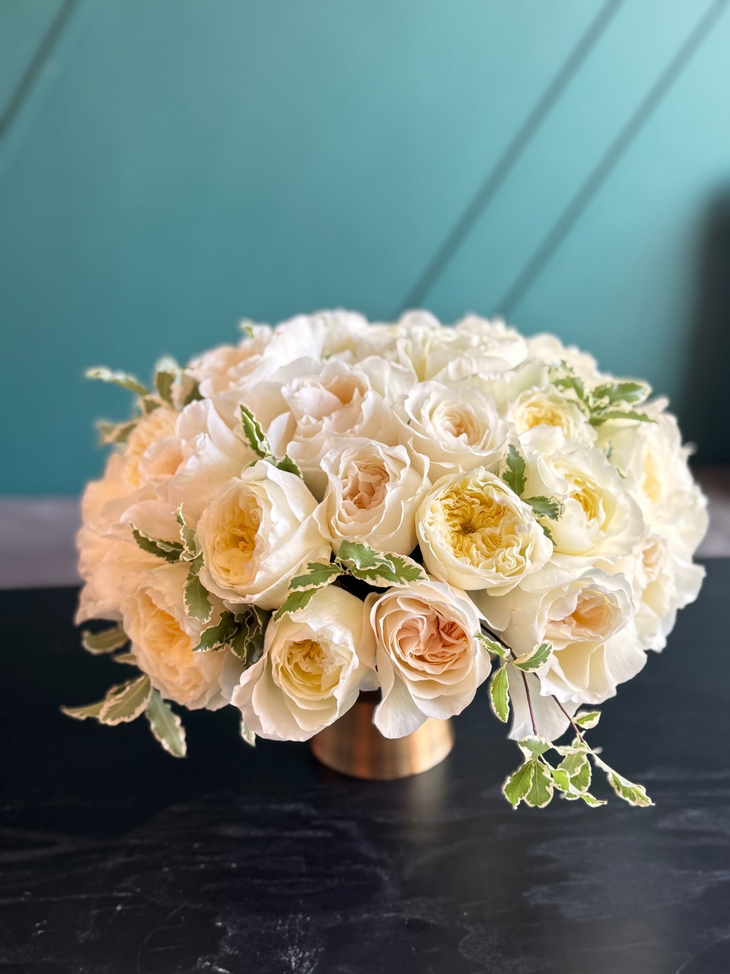 Premium 36 garden roses arrangement for weddings and anniversaries