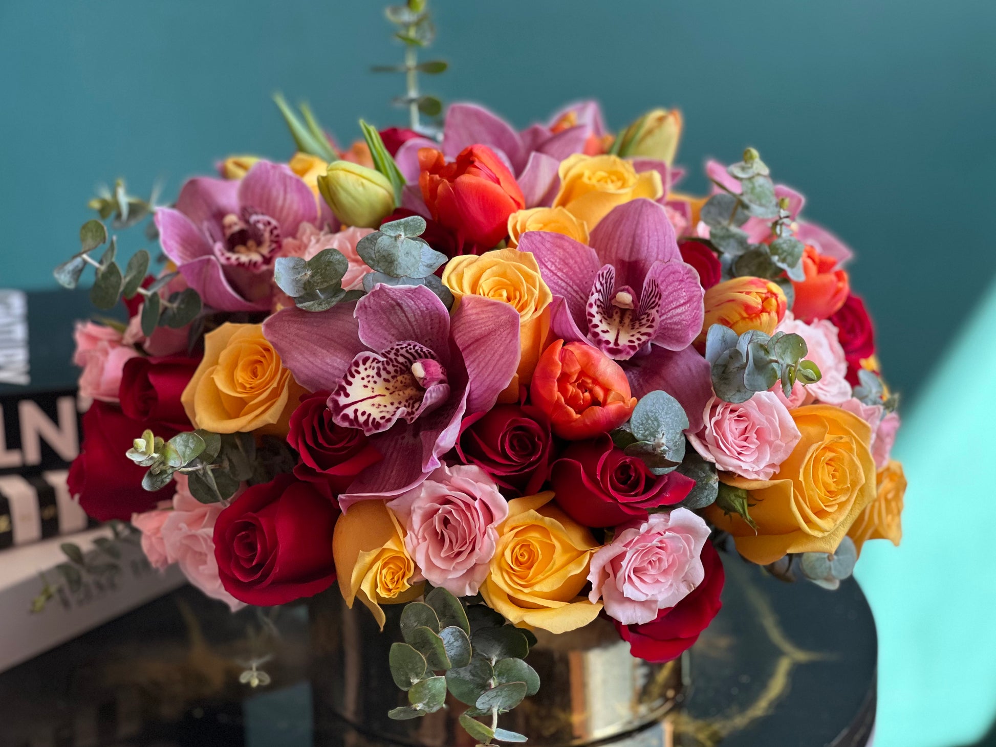 Premium flower arrangement by Luxury Flowers Miami