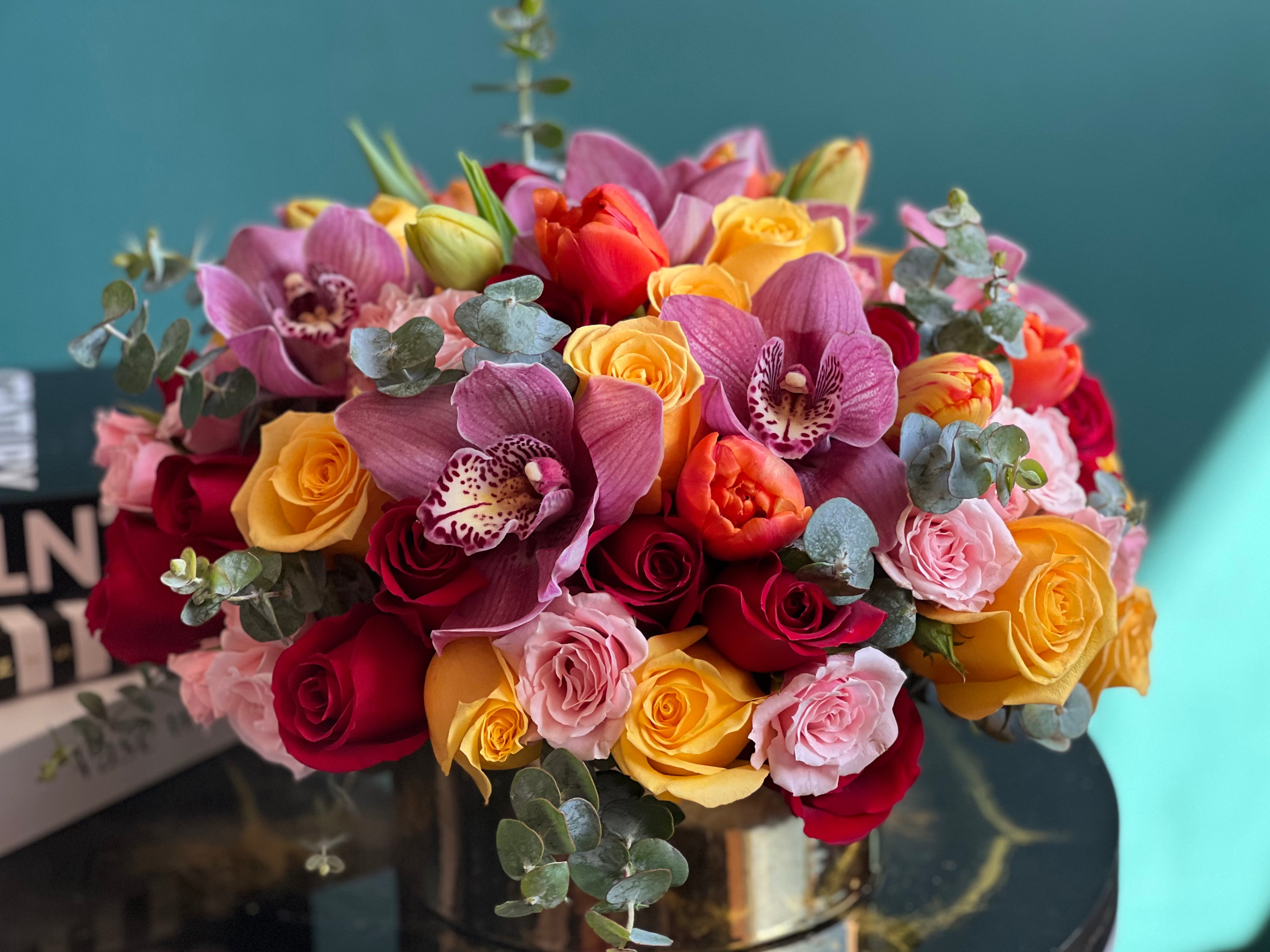 Premium flower arrangement by Luxury Flowers Miami