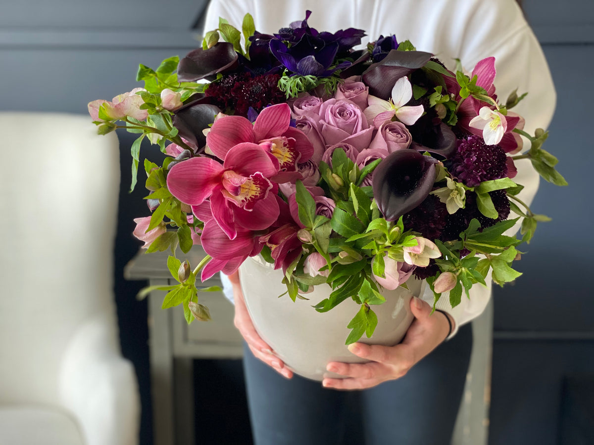 Premium purple flower arrangement Miami Beach