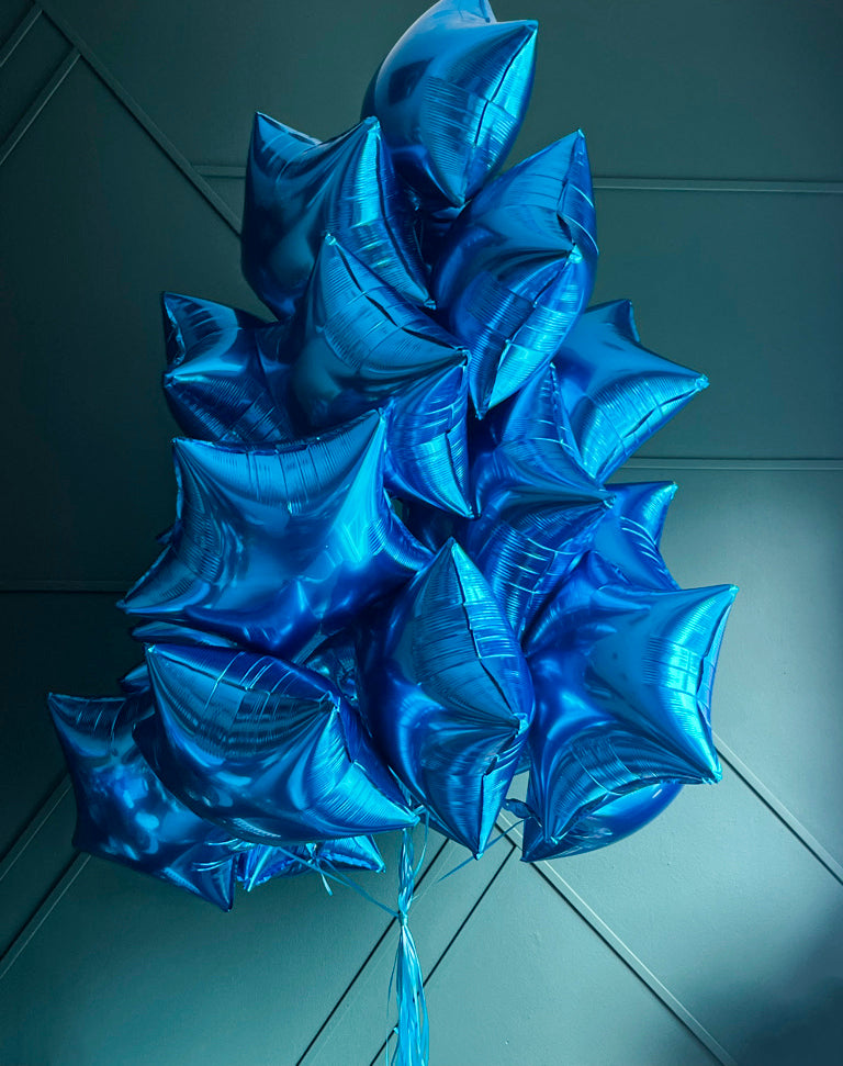 Royal blue balloon bouquet for delivery in Miami