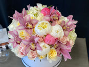 Spring Melody pink flower arrangement in Miami