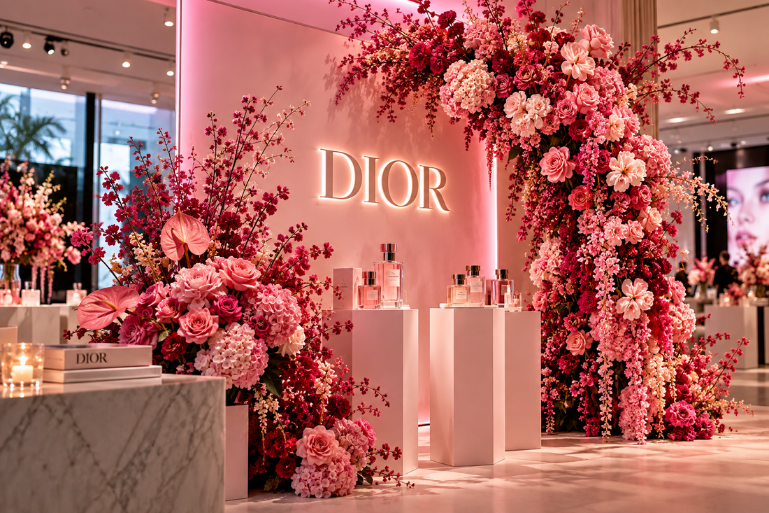 Branded florals for activations, product launches, PR events, pop-ups, gifting, and custom floral installations.