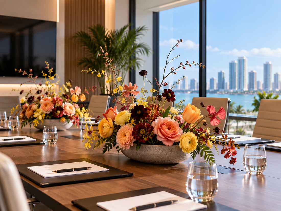 flowers for offices and business Miami