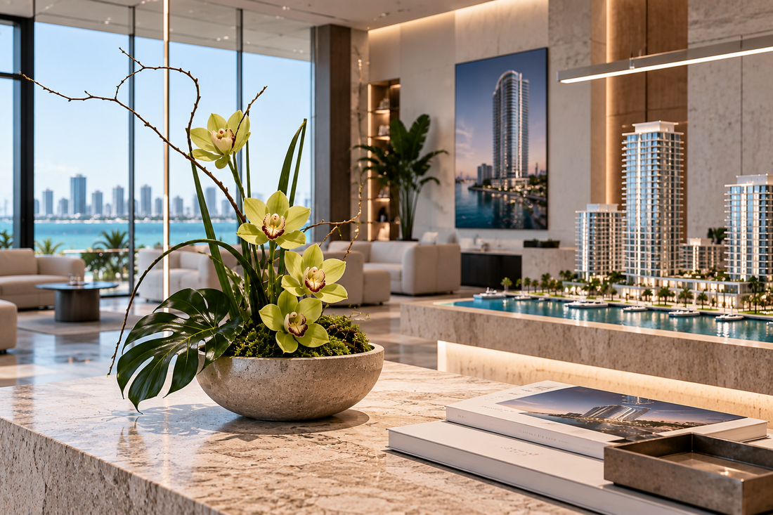 flowers for Real Estates in Miami and Miami Beach