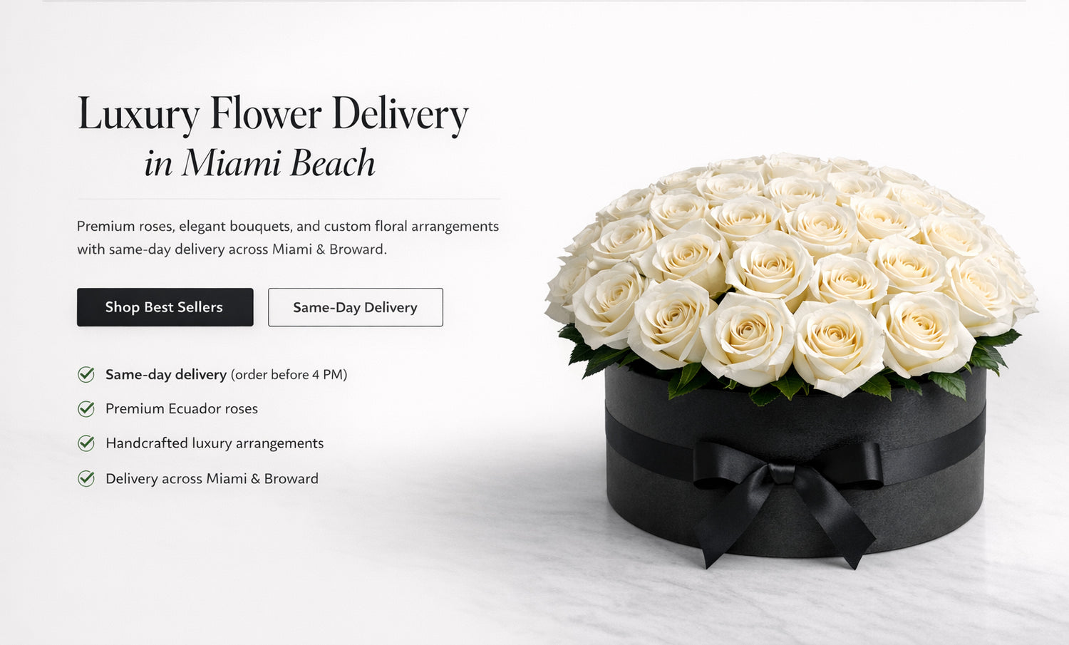 Luxury Flower Delivery in Miami Beach