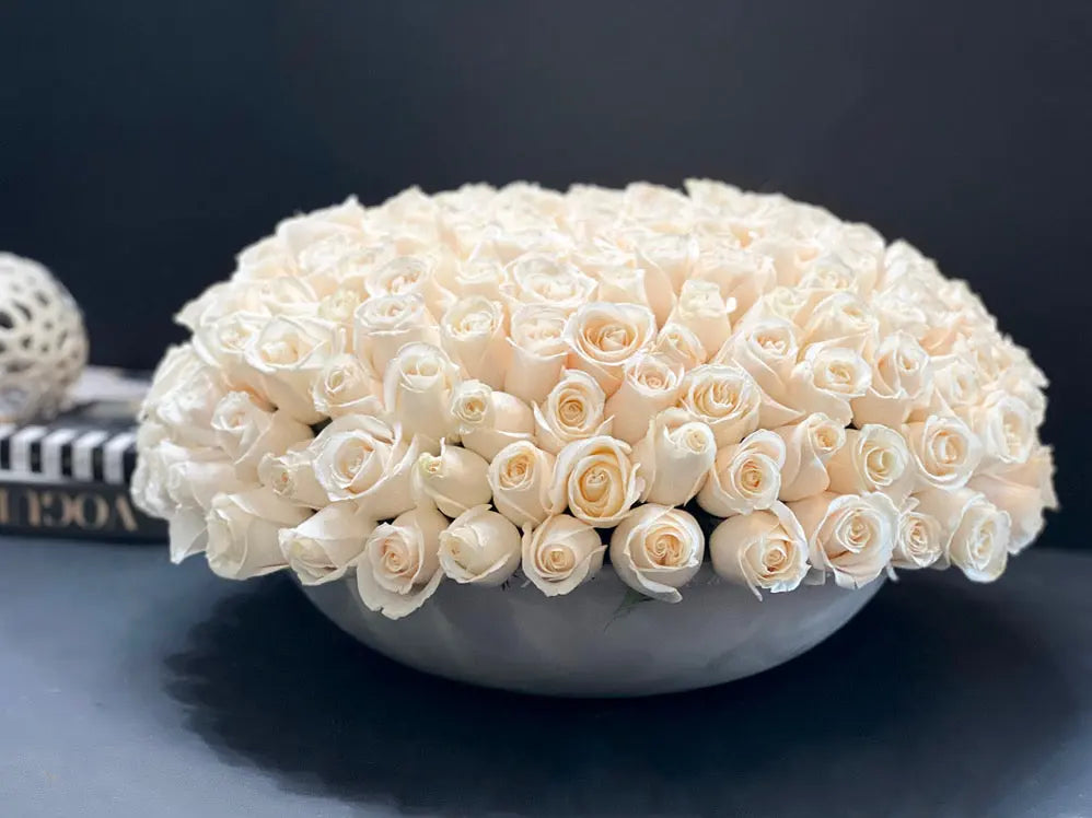 send white roses Miami